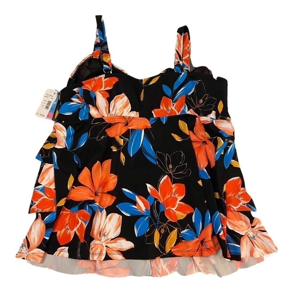 Swim Solutions Triple-Tier Tankini Top NWT - Picture 4 of 6